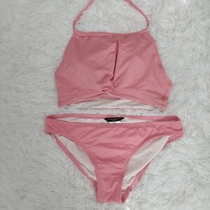 Carmen Marc Valvo Pink Swimsuit Set Size Meduim